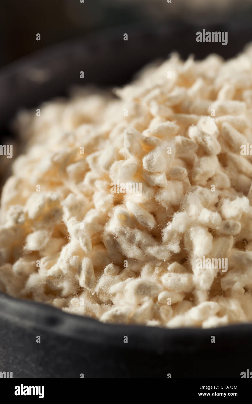 Raw Organic White Koji Rice Ready for Cooking Stock Photo