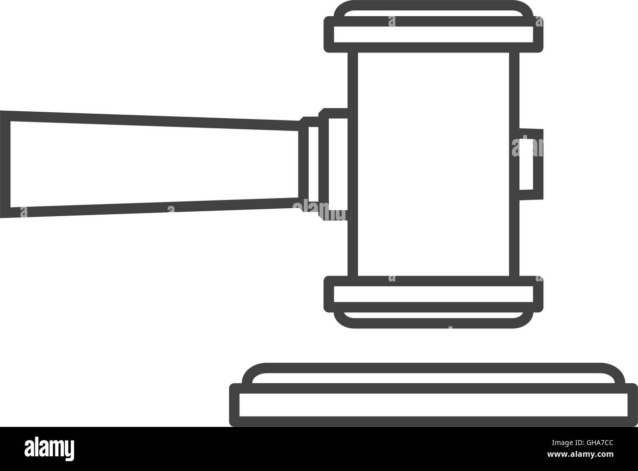 hammer wood gavel icon Stock Vector Image & Art - Alamy