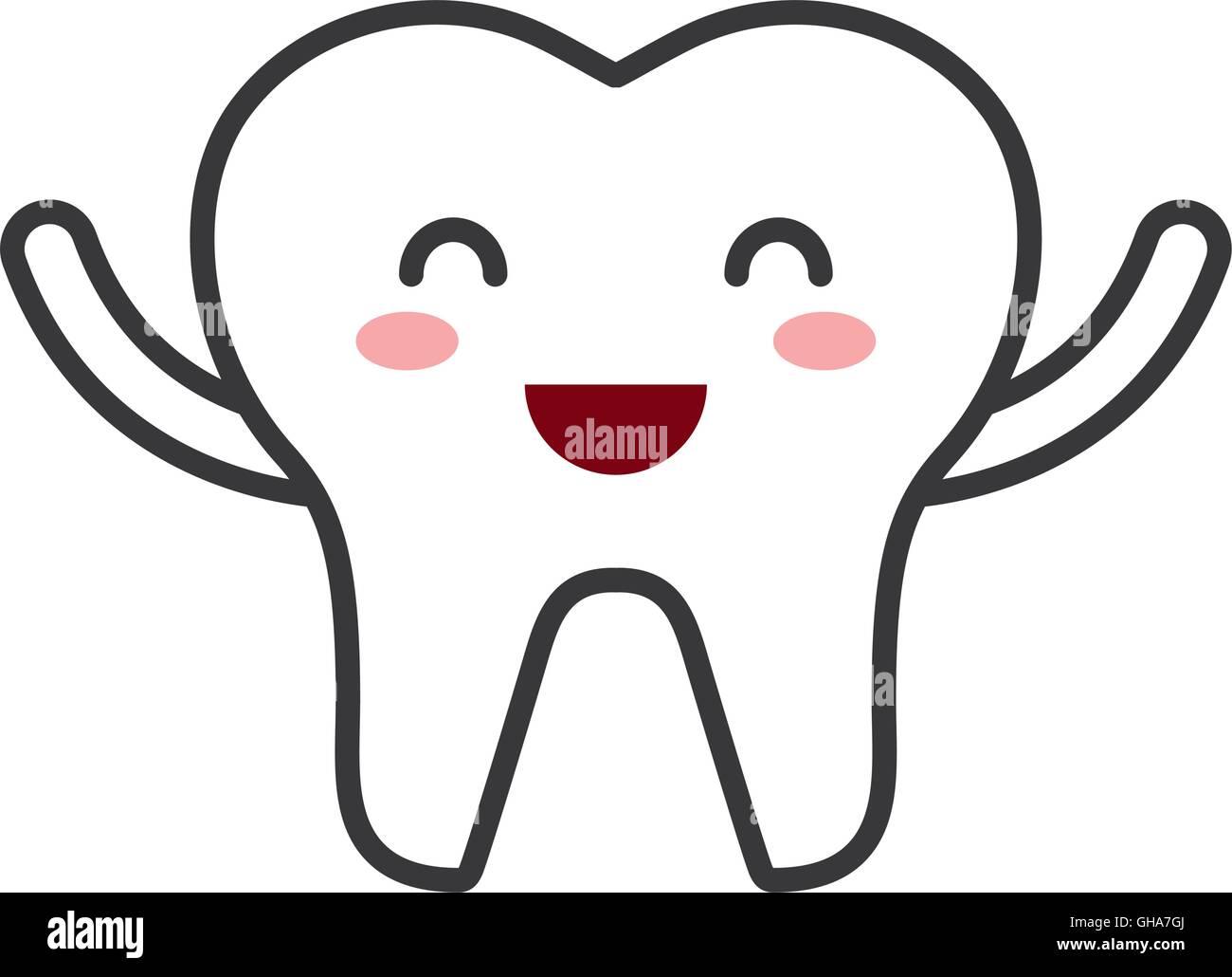 teeth character isolated icon Stock Vector Image & Art - Alamy