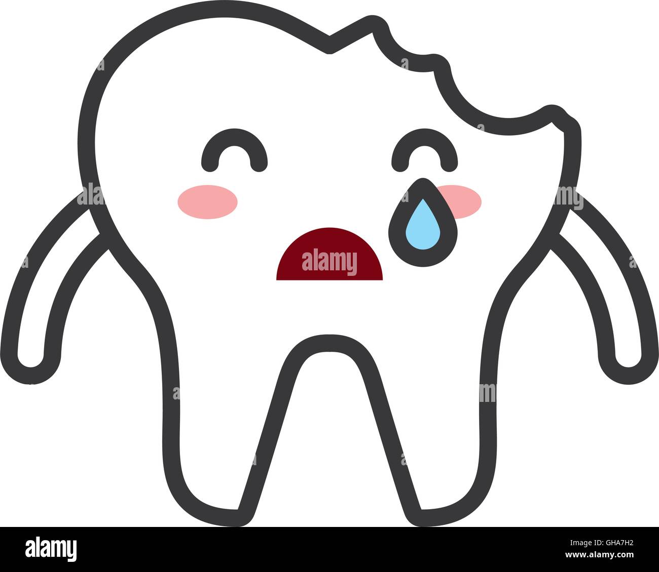 teeth character isolated icon Stock Vector Image & Art - Alamy