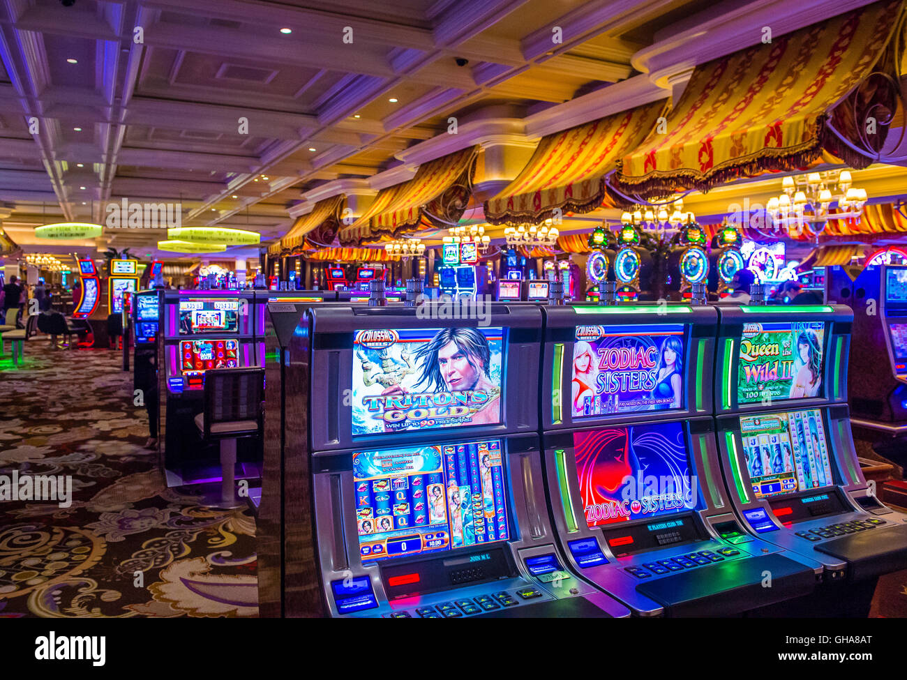 The interior of Bellagio hotel and casino Stock Photo - Alamy