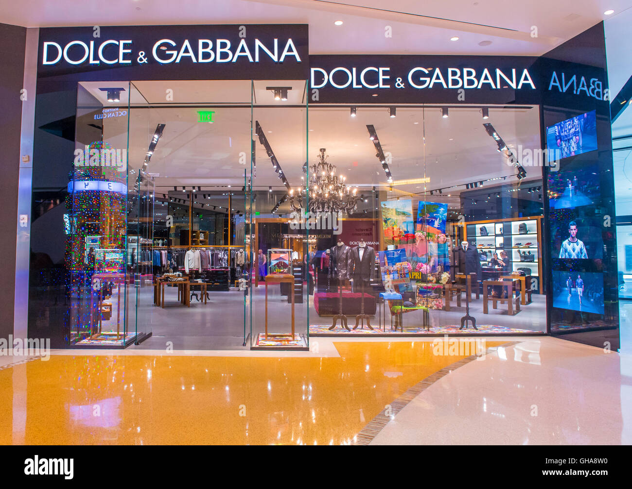 Dolce & Gabbana store in Las Vegas strip Stock Photo - Alamy