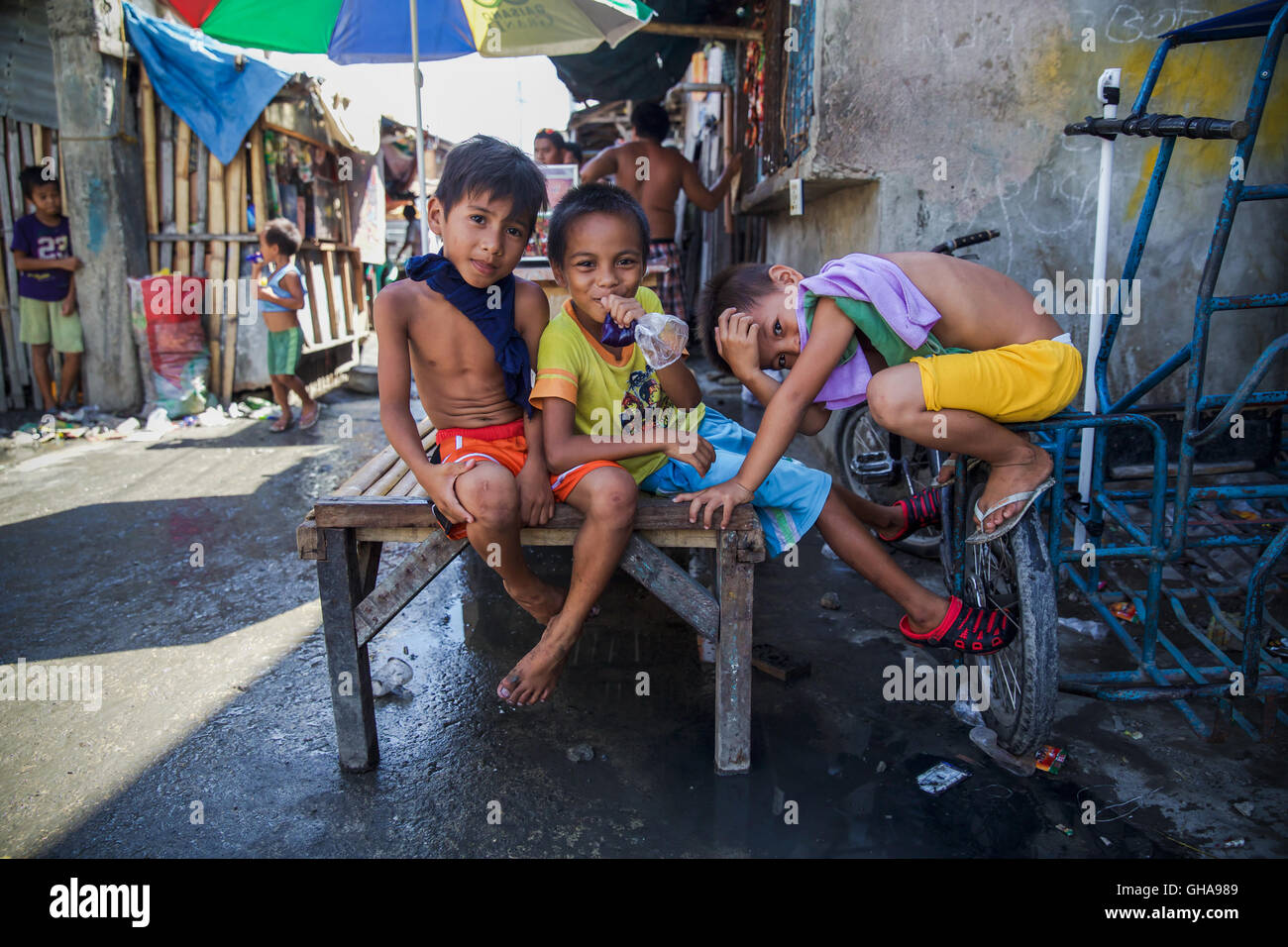 People, faces and stories from Cebu City on Cebu Island – Philippines Stock Photo