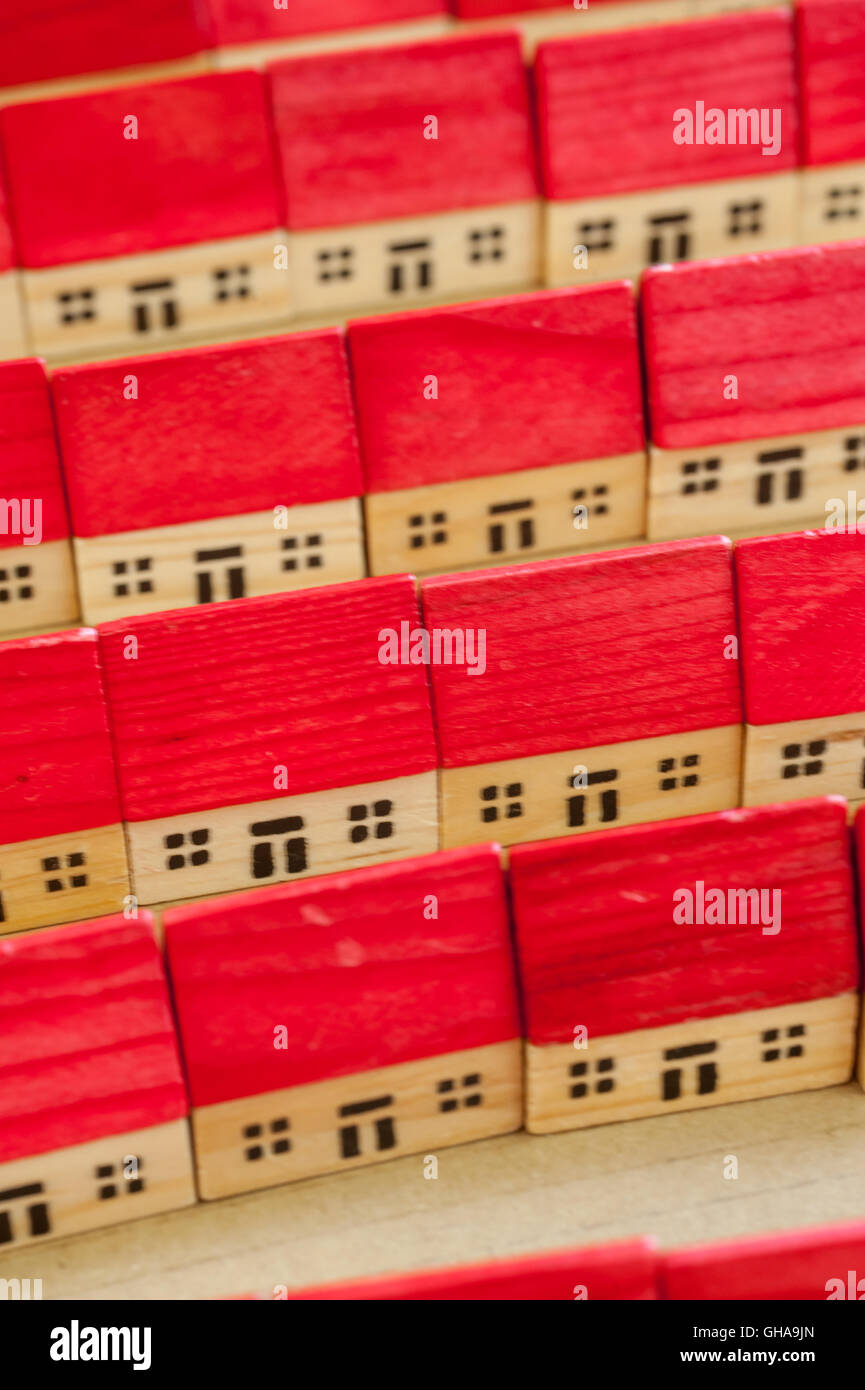 wooden toy buildings