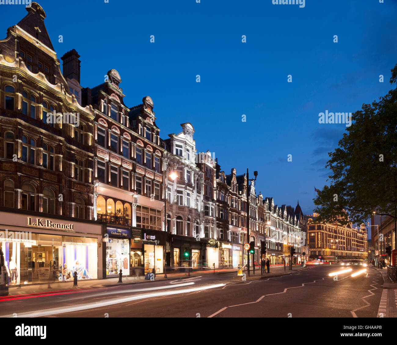 Brompton road not harrods not shop hi res stock photography and