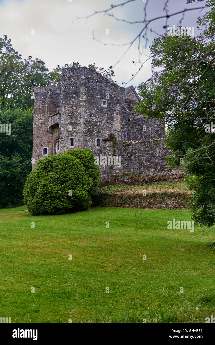 Berry Pomeroy Castle, a Tudor mansion within the walls of an earlier