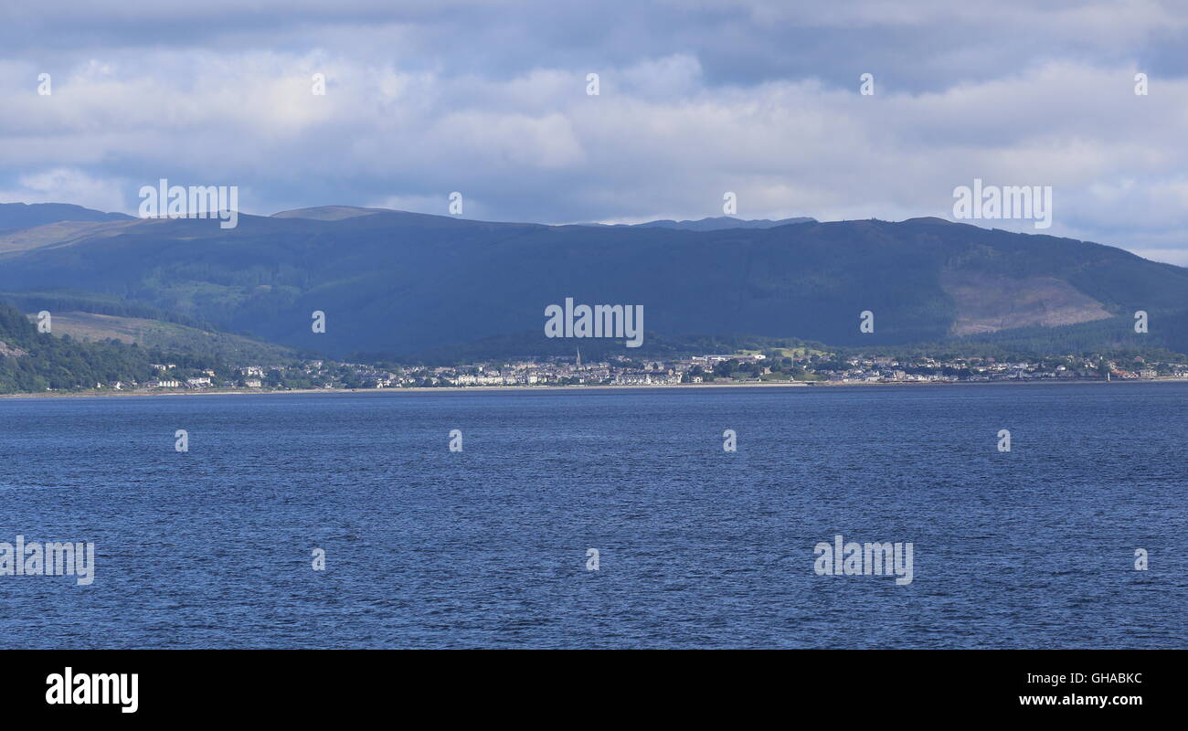 Dunoon waterfront Scotland August 2016 Stock Photo Alamy