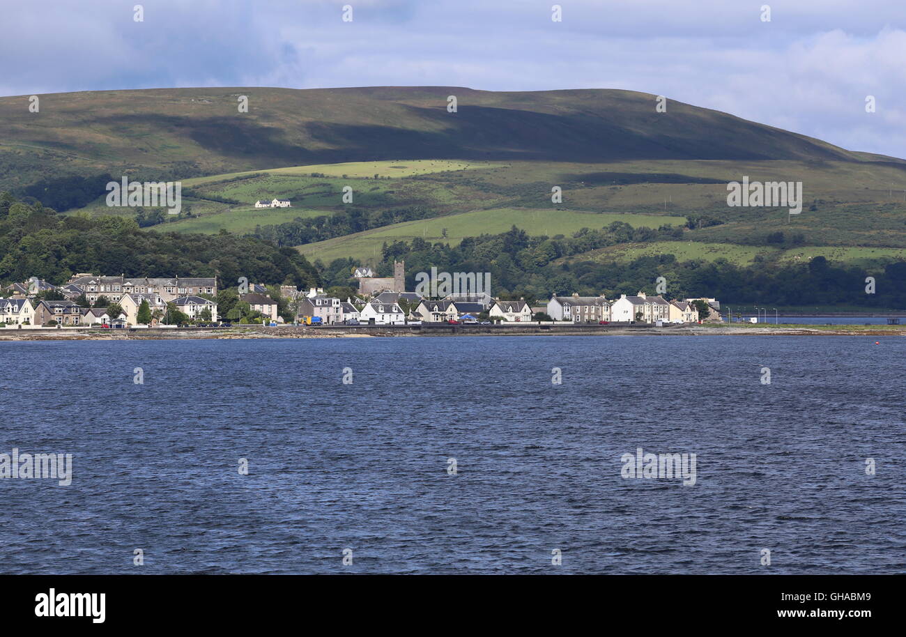 Rothesay waterfront Isle of Bute Scotland August 2016 Stock Photo Alamy