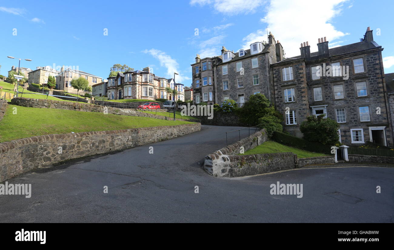 Serpentine Road Rothesay Isle of Bute Scotland August 2016 Stock Photo
