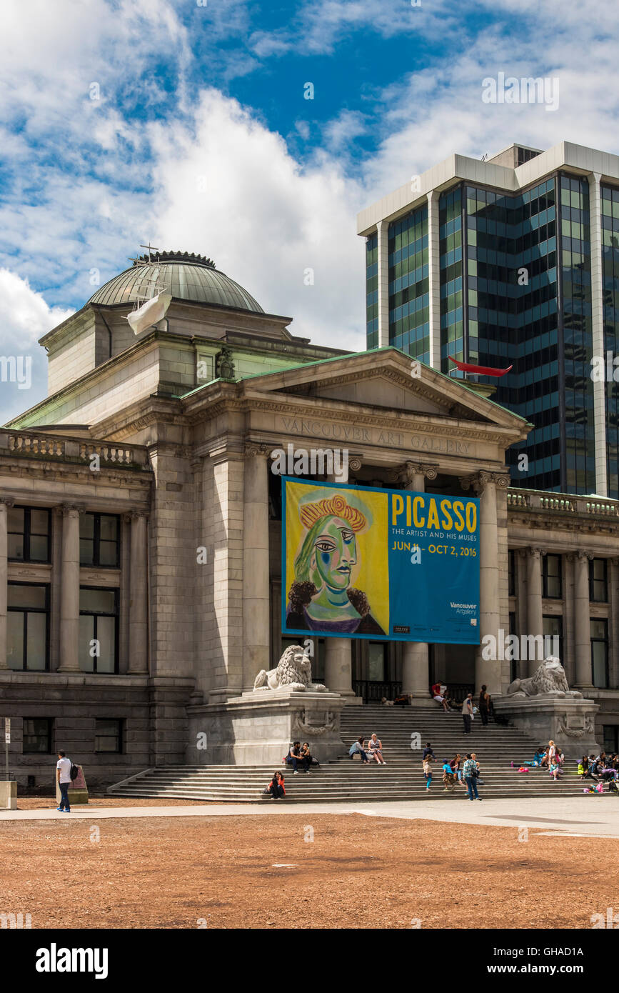 Vancouver Art Gallery, Vancouver, British Columbia, Canada Stock Photo Alamy