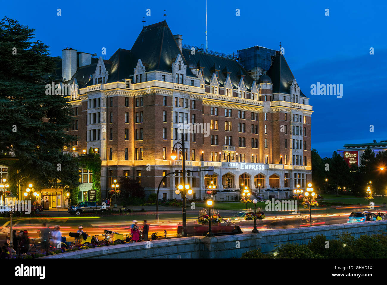 The Fairmont Empress Hotel, Victoria, British Columbia, Canada Stock Photo