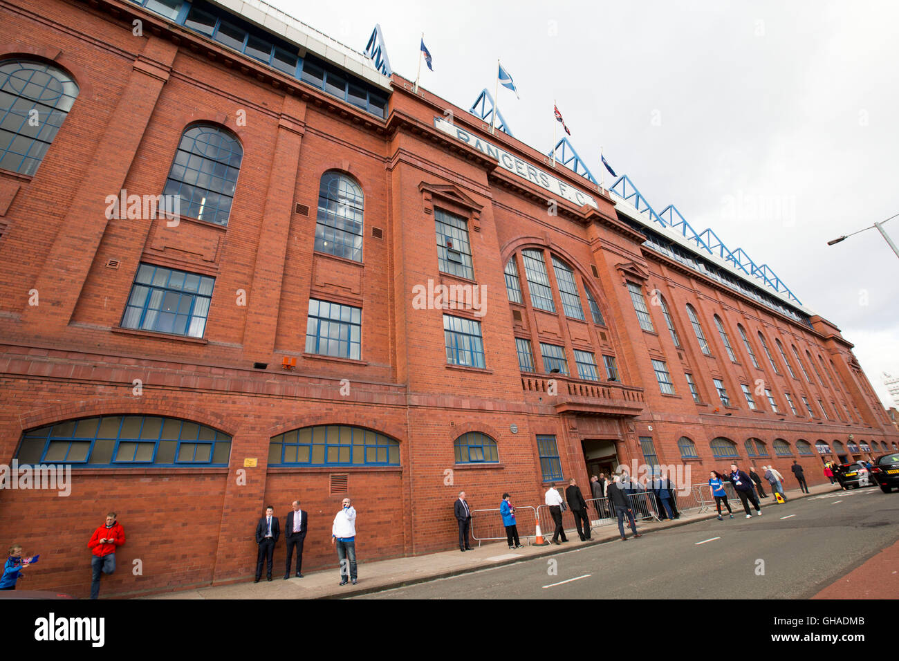 General view of the Ibrox Stadium before the Betfred Cup match between Rangers and Peterhead. PRESS ASSOCIATION Photo. Picture date: Tuesday August 9, 2016. See PA story SOCCER Rangers. Photo credit should read: Jeff Holmes/PA Wire. Stock Photo