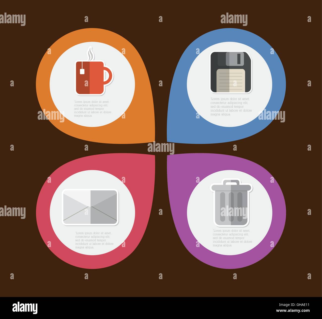 infographic step office icon. Vector graphic Stock Vector Image & Art ...
