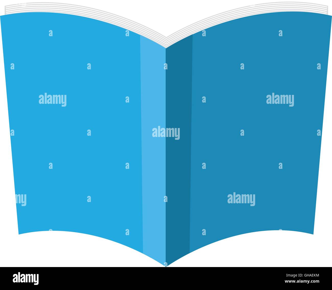 book blue paper open icon. Vector graphic Stock Vector Image & Art - Alamy