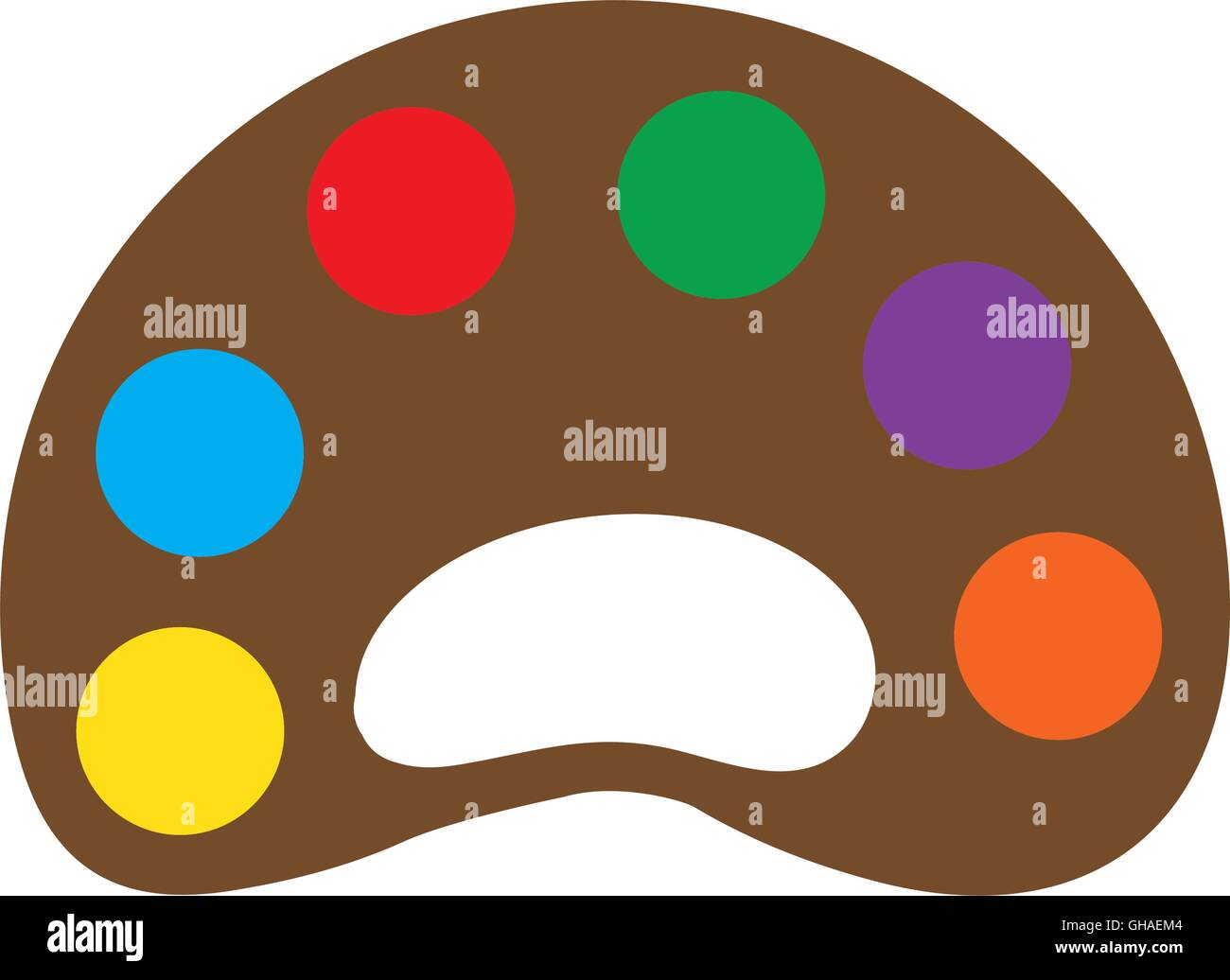 palette colors instrument school paint icon. Vector graphic Stock ...