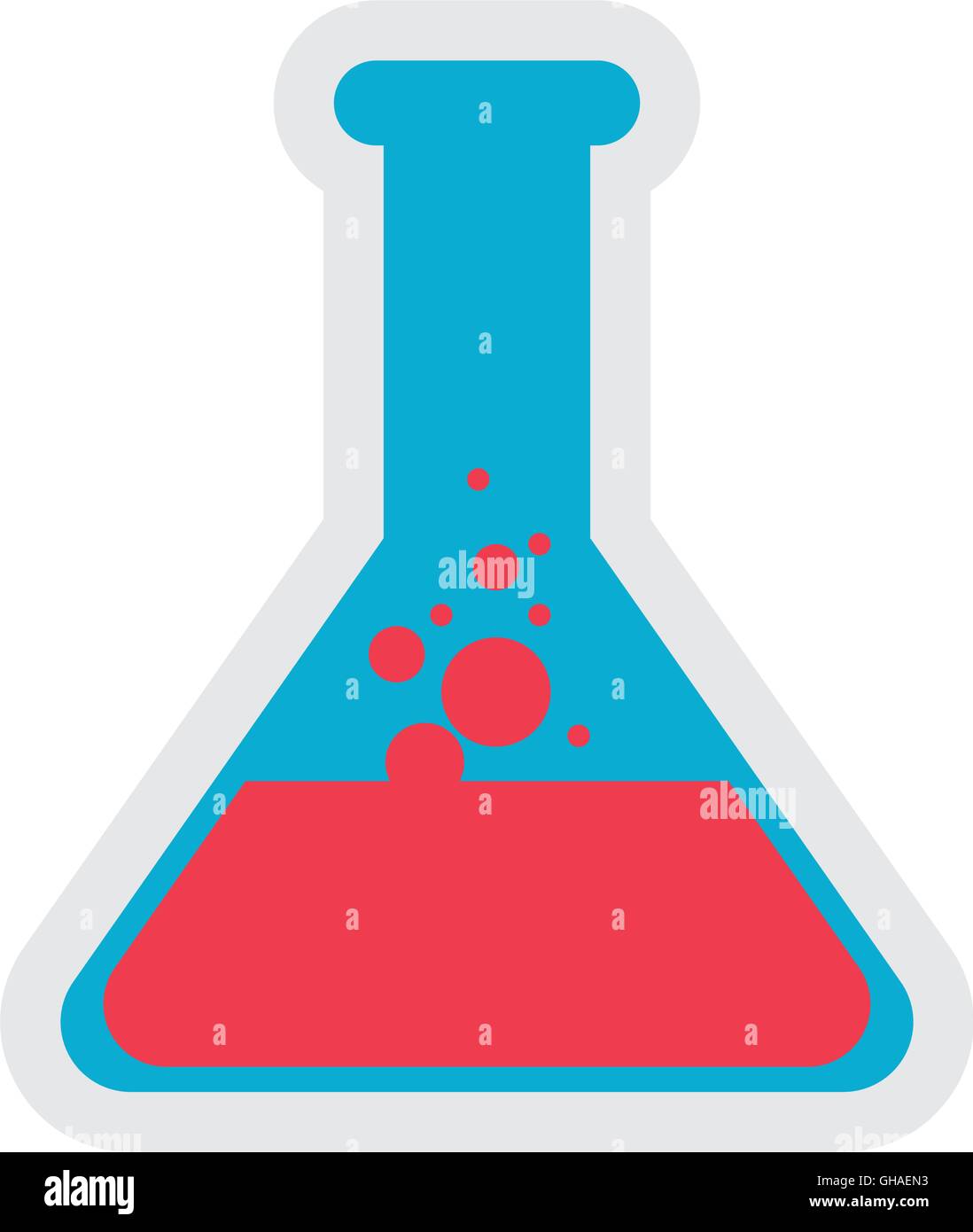 flask science laboratory icon. Vector graphic Stock Vector Image & Art