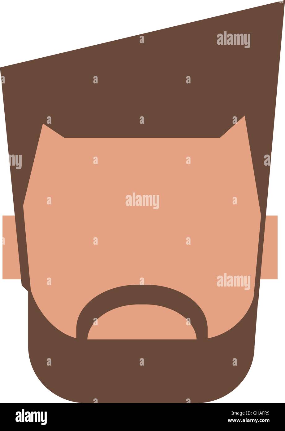 bearded faceless man icon Stock Vector Image & Art - Alamy