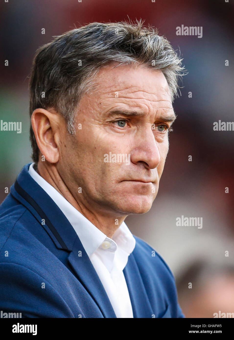 Nottingham Forest manager Philippe Montanier during the first round