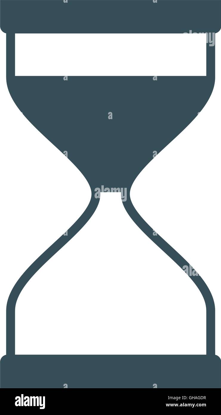 hourglass traditional time instrument icon. Vector graphic Stock Vector ...