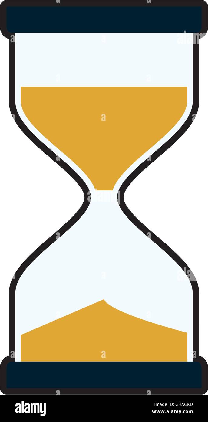 hourglass traditional time instrument icon. Vector graphic Stock Vector ...