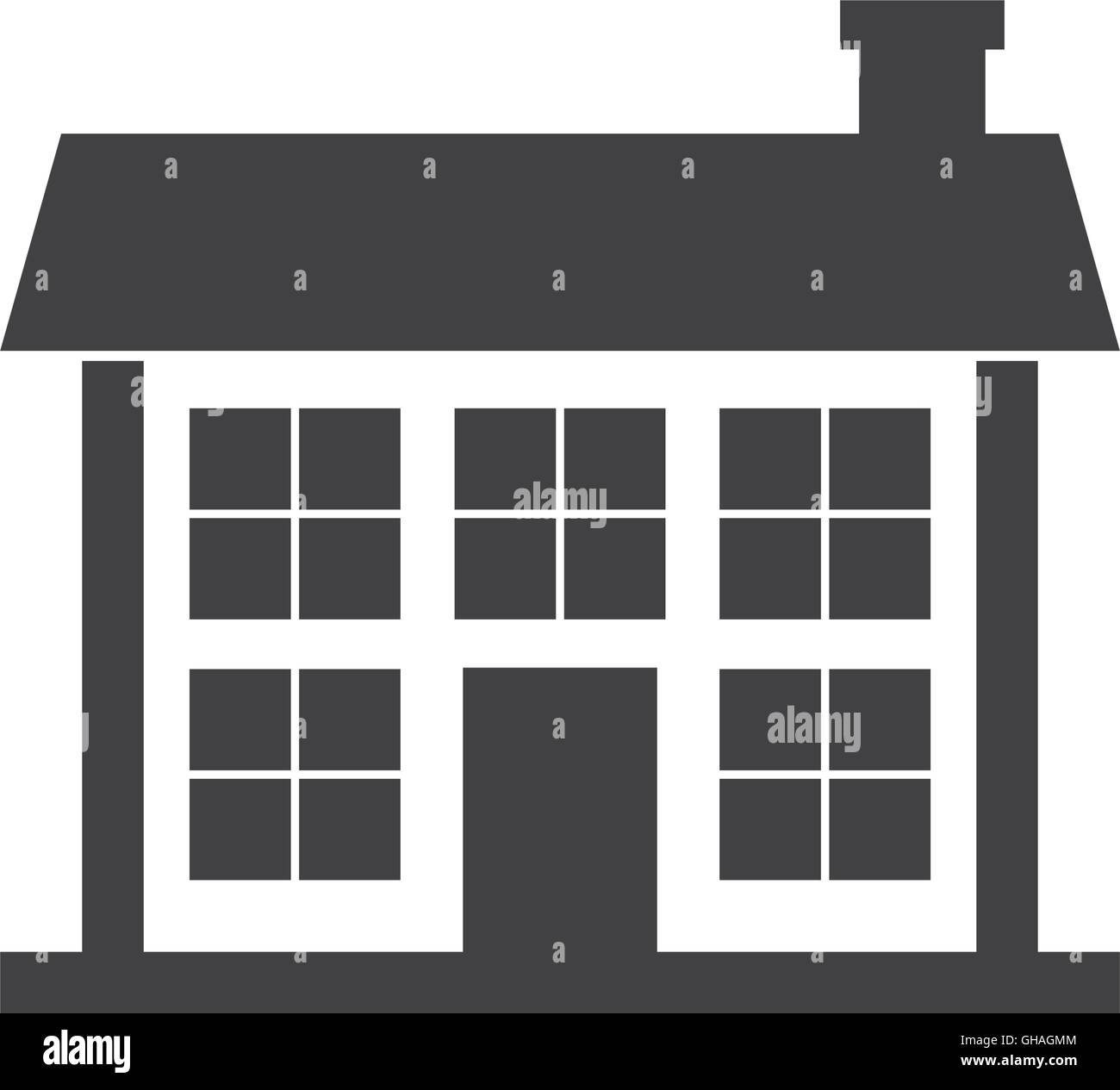 house home real estate building icon. Vector graphic Stock Vector Image ...