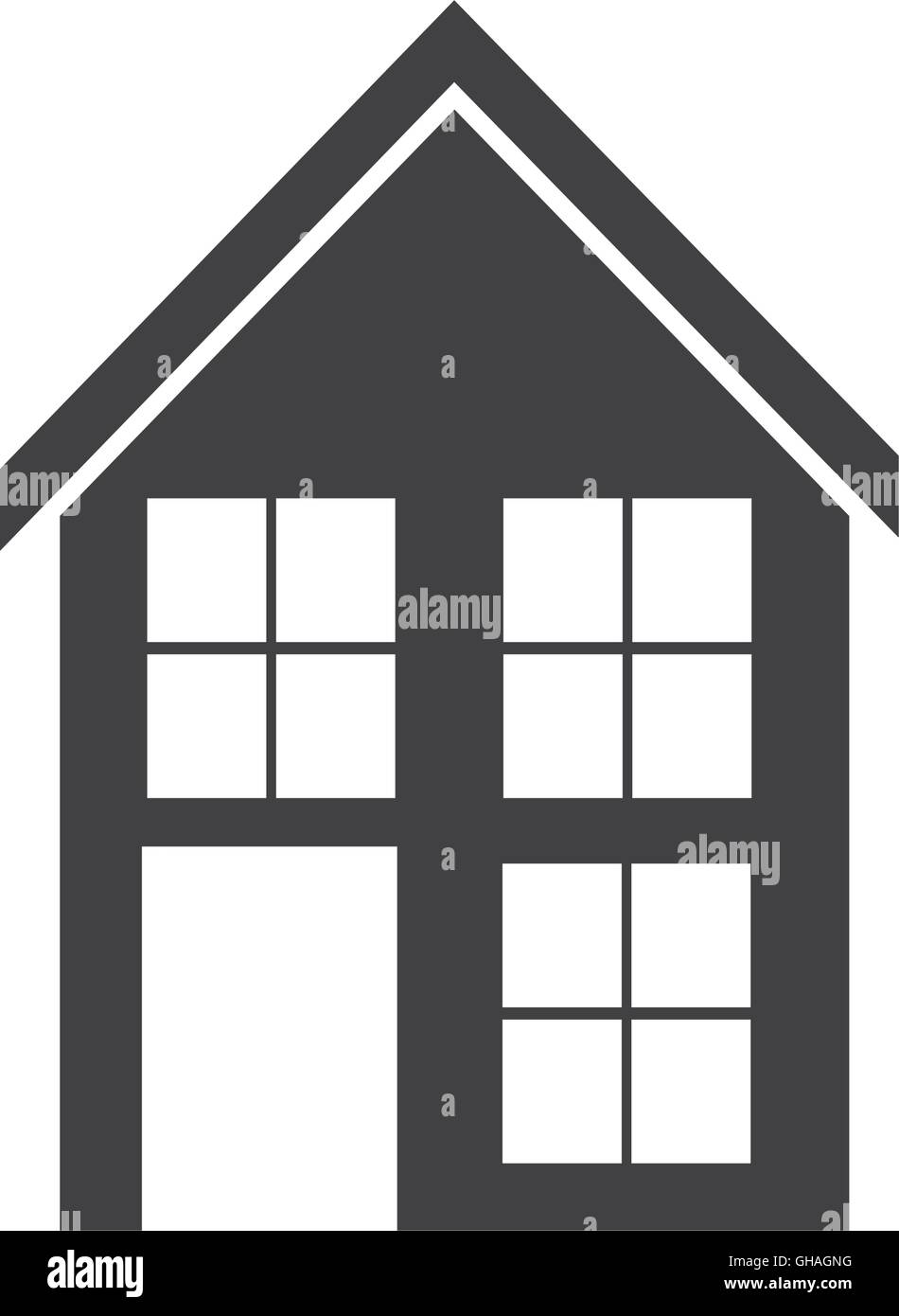 house home real estate building icon. Vector graphic Stock Vector Image ...