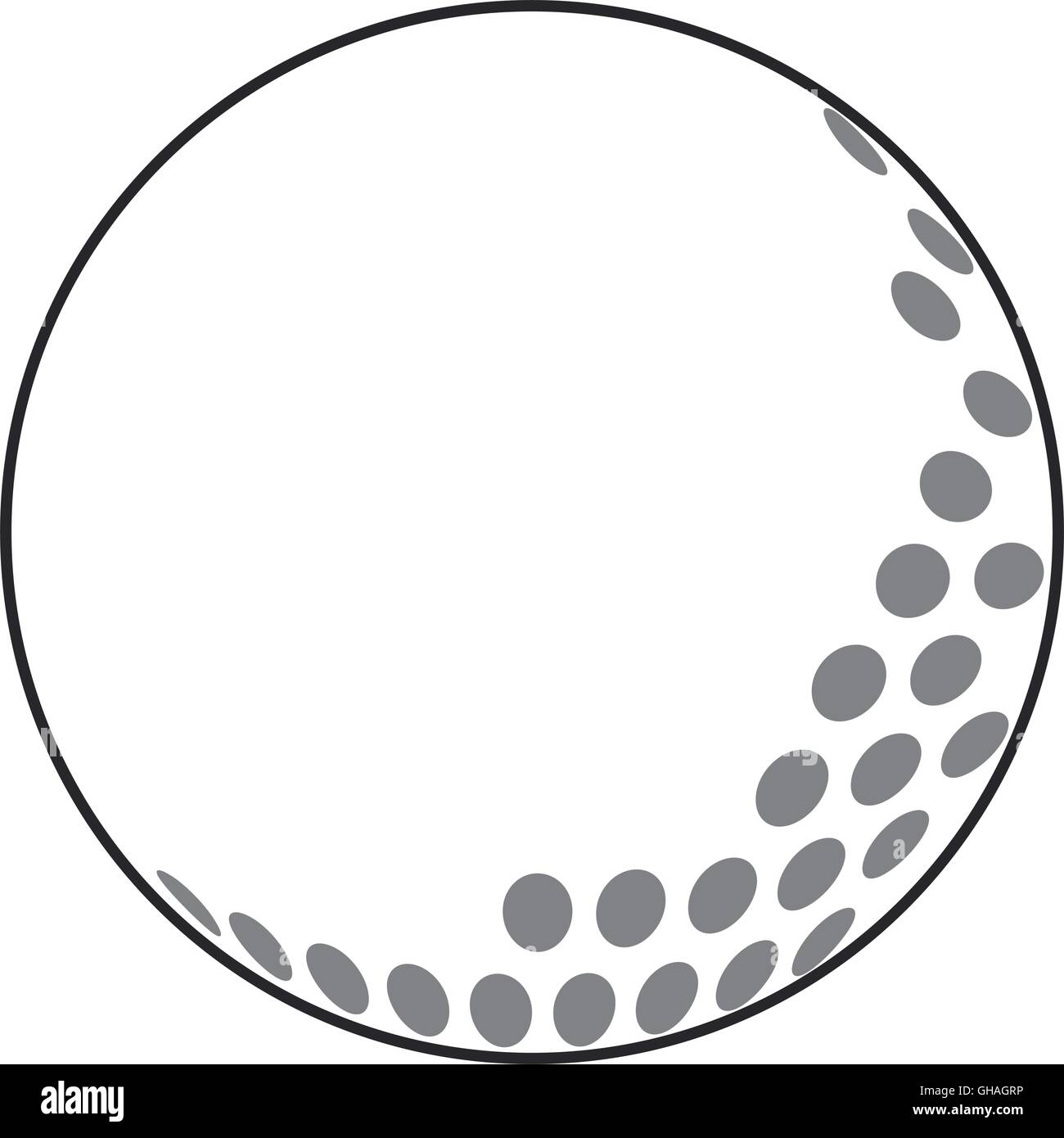 golf ball icon Stock Vector