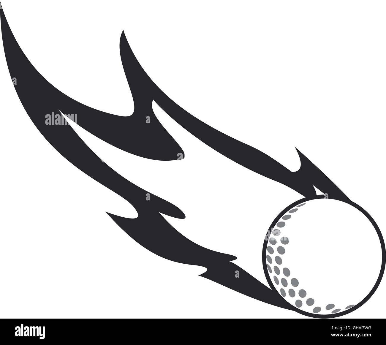 golf ball icon Stock Vector