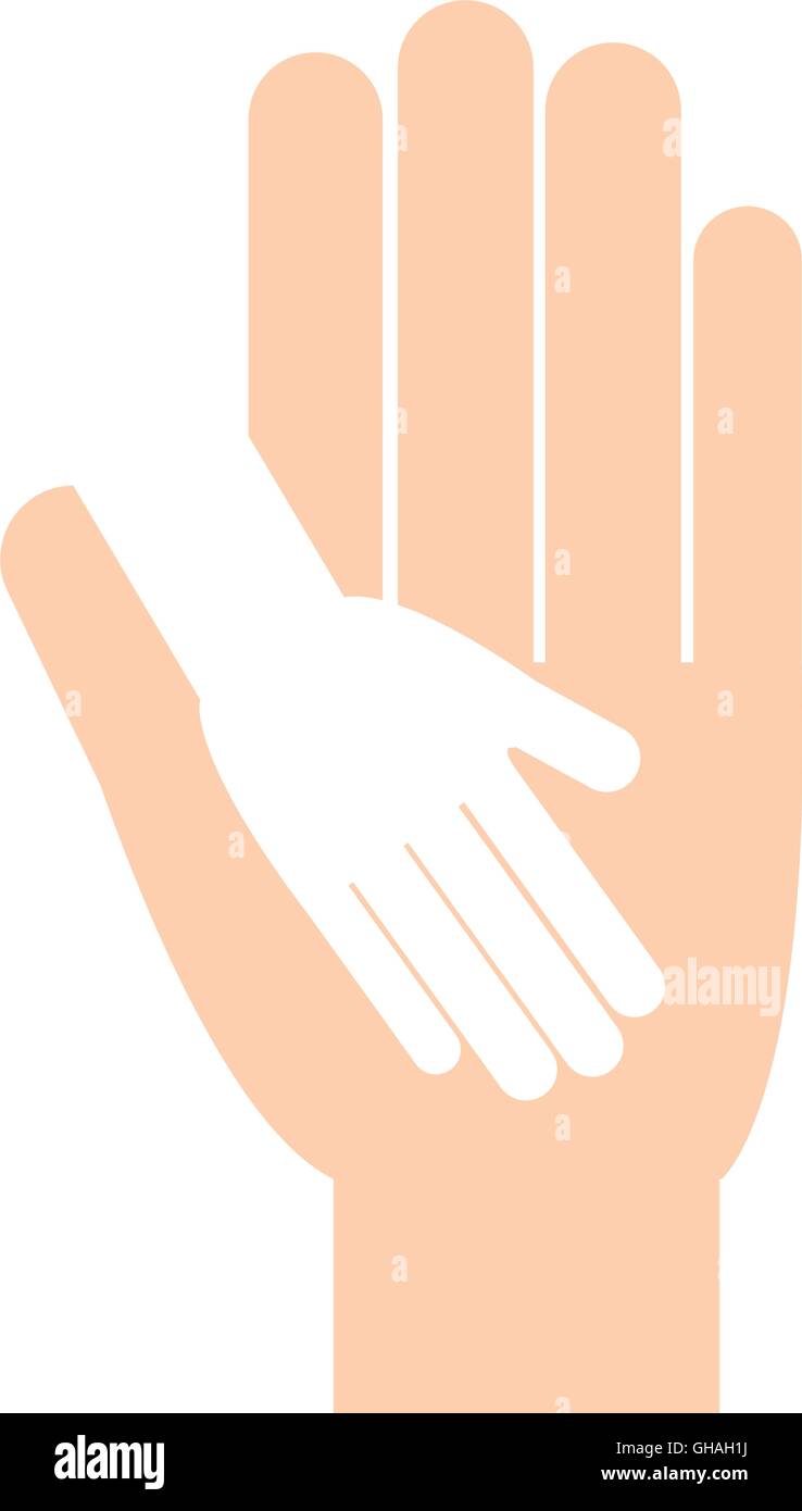 human hand help support icon. Vector graphic Stock Vector Image & Art ...