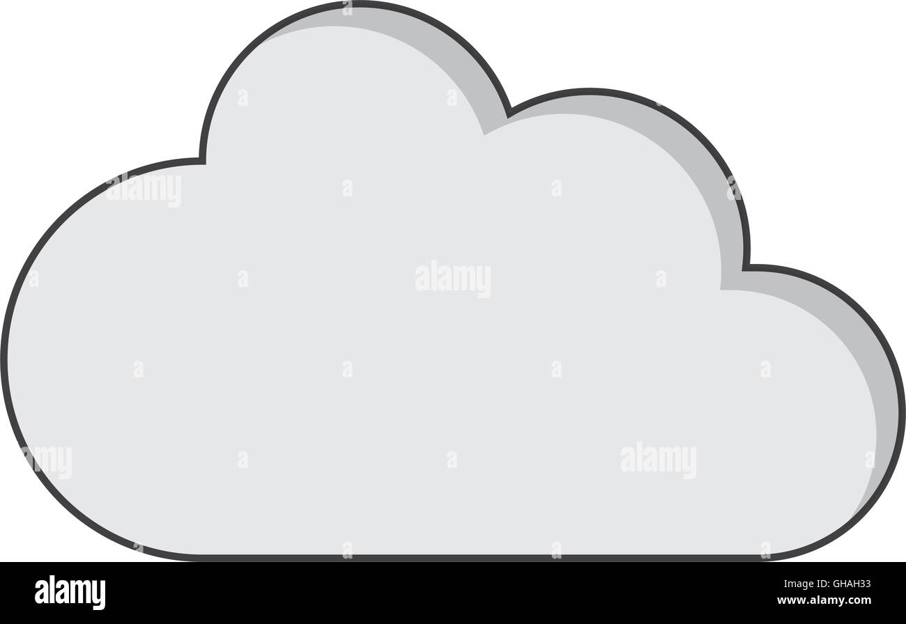 single cloud icon Stock Vector Image & Art - Alamy