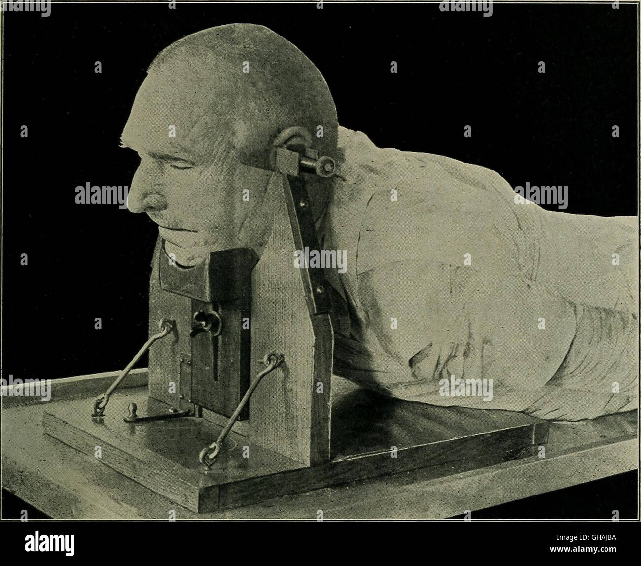A 1906 manual on postmortem pathology, focusing on the techniques of conducting post-mortem examinations and interpreting the findings for medical and forensic purposes. Stock Photo