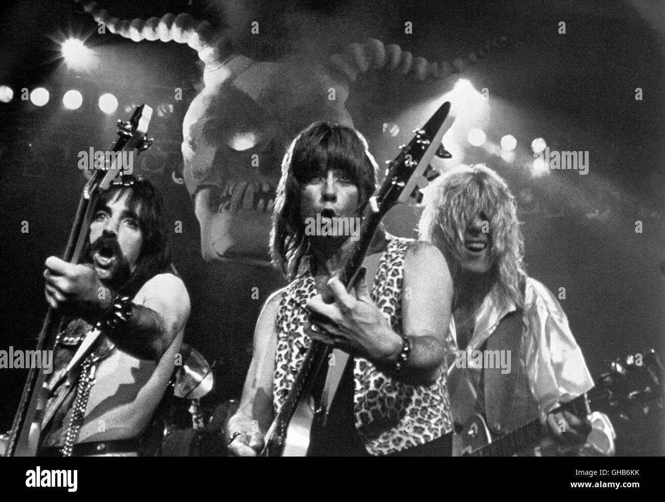 THIS IS SPINAL TAP USA 1984 Rob Reiner SPINAL TAP, The Heavy Metal Band: HARRY SHEARER,CHRISTOPHER GUEST, MICHAEL MCKEAN Komödie Regie: Rob Reiner Stock Photo