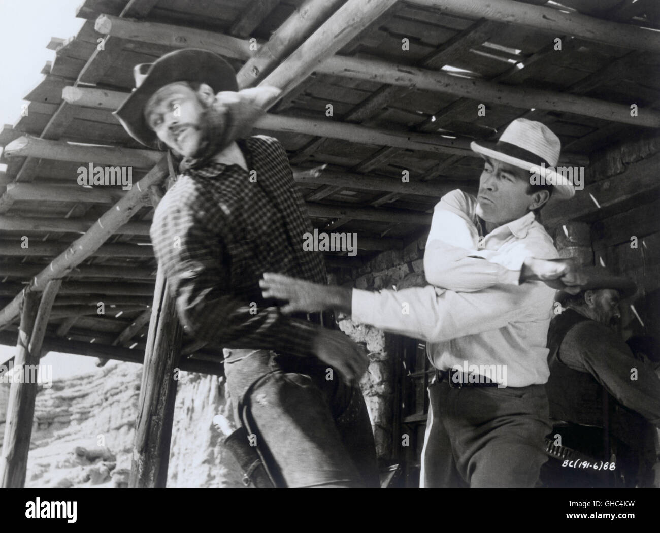 WEITES LAND - THE BIG COUNTRY USA 1958 William Wyler Buck Hannassey (CHUCK CONNORS), James McKay (GREGORY PECK) Regie: William Wyler Stock Photo