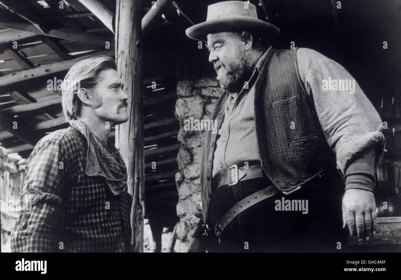 WEITES LAND - THE BIG COUNTRY USA 1958 William Wyler Buck Hannassey (CHUCK CONNORS) with father Rufus Hannassey (BURL IVES) Regie: William Wyler Stock Photo