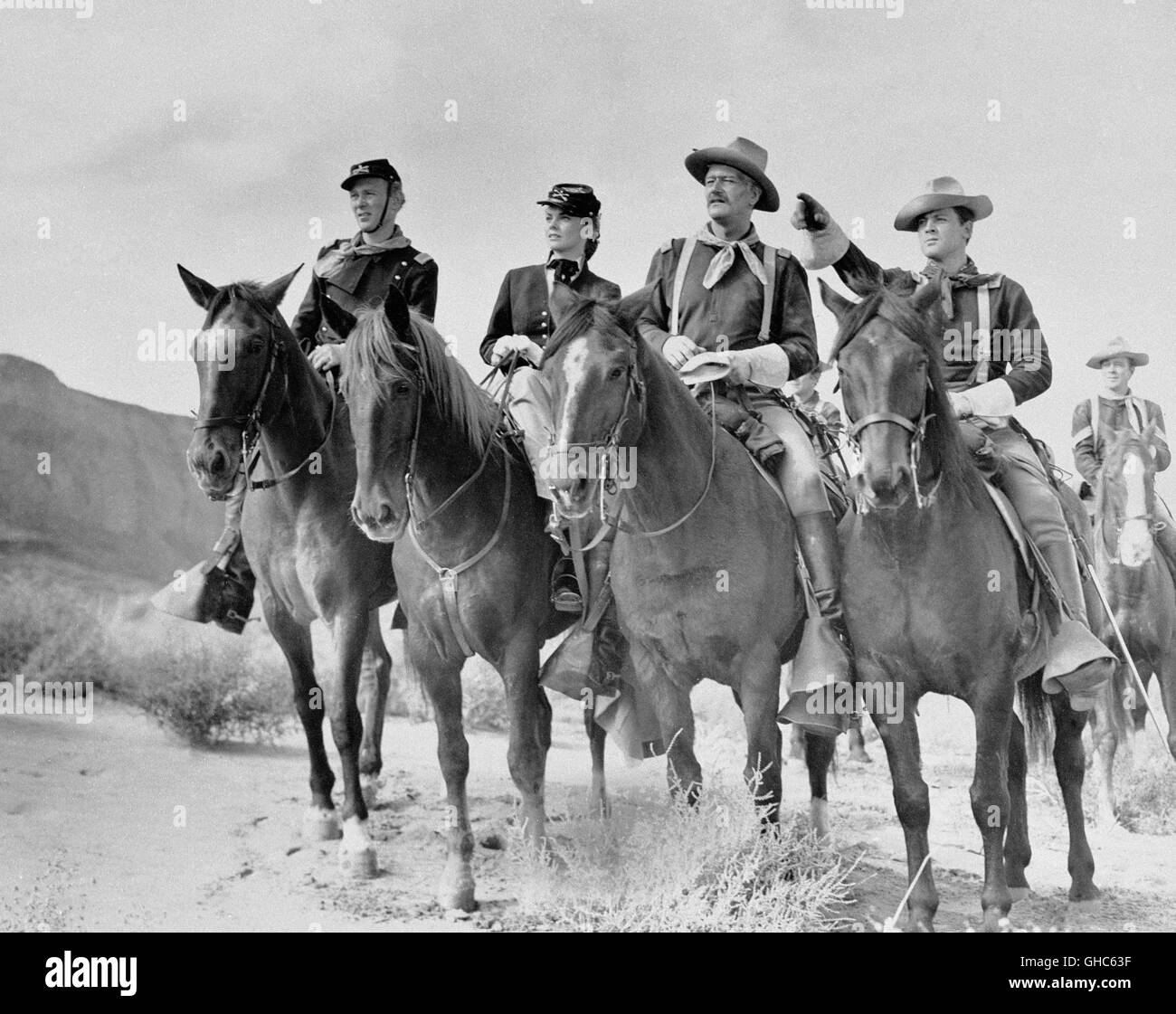 Der Teufelshauptmann She Wore A Yellow Ribbon Usa 1949 John Ford John Agar Lt Flint Cohill Joanne Dru Olivia Dandridge John Wayne Capt Brittlese Ben Johnson Sgt Tyree Rights Rm