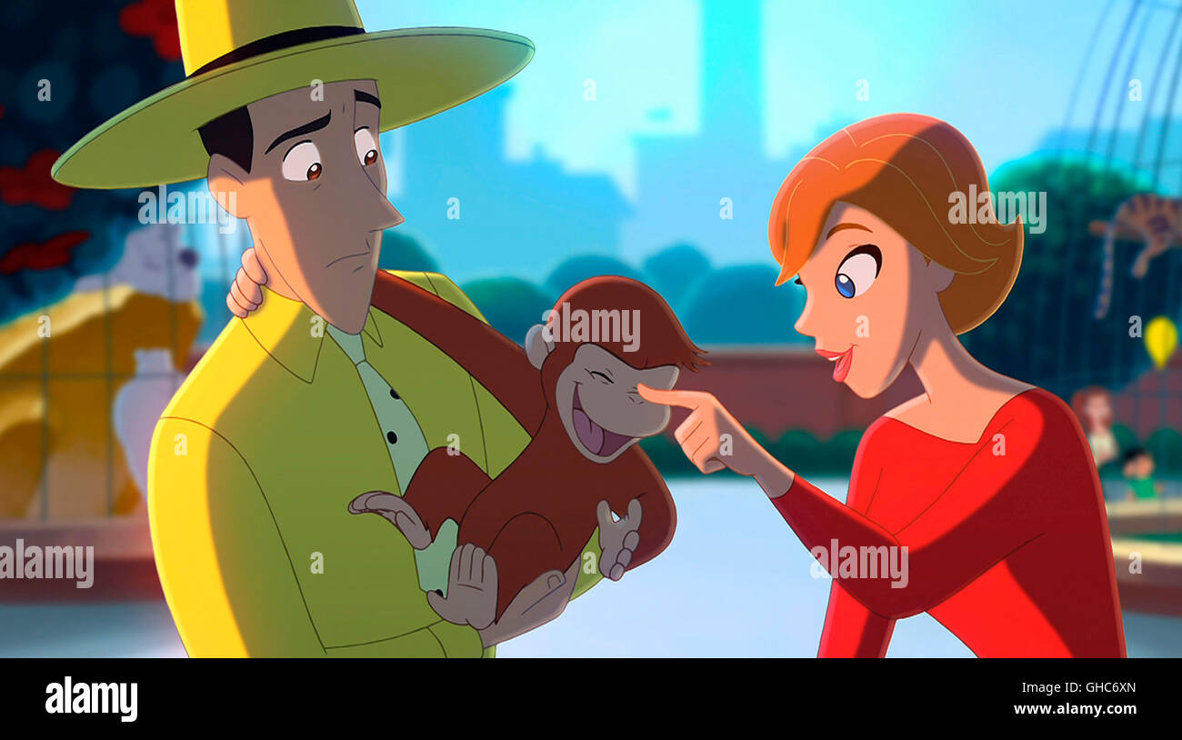 Coco Der Neugierige Affe Curious George Usa 2006 Matthew O Callaghan Ted The Man With The Yellow Hat Voiced By Will Ferrell Mischievous Monkey George And Teacher Maggie Voiced By Drew Barrymore In