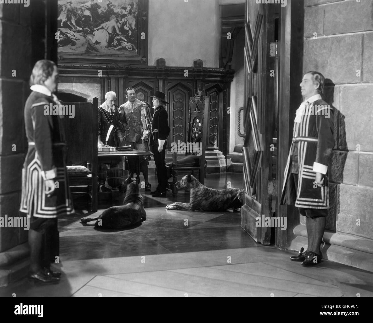 Queen christina, movie, ian keith Black and White Stock Photos 