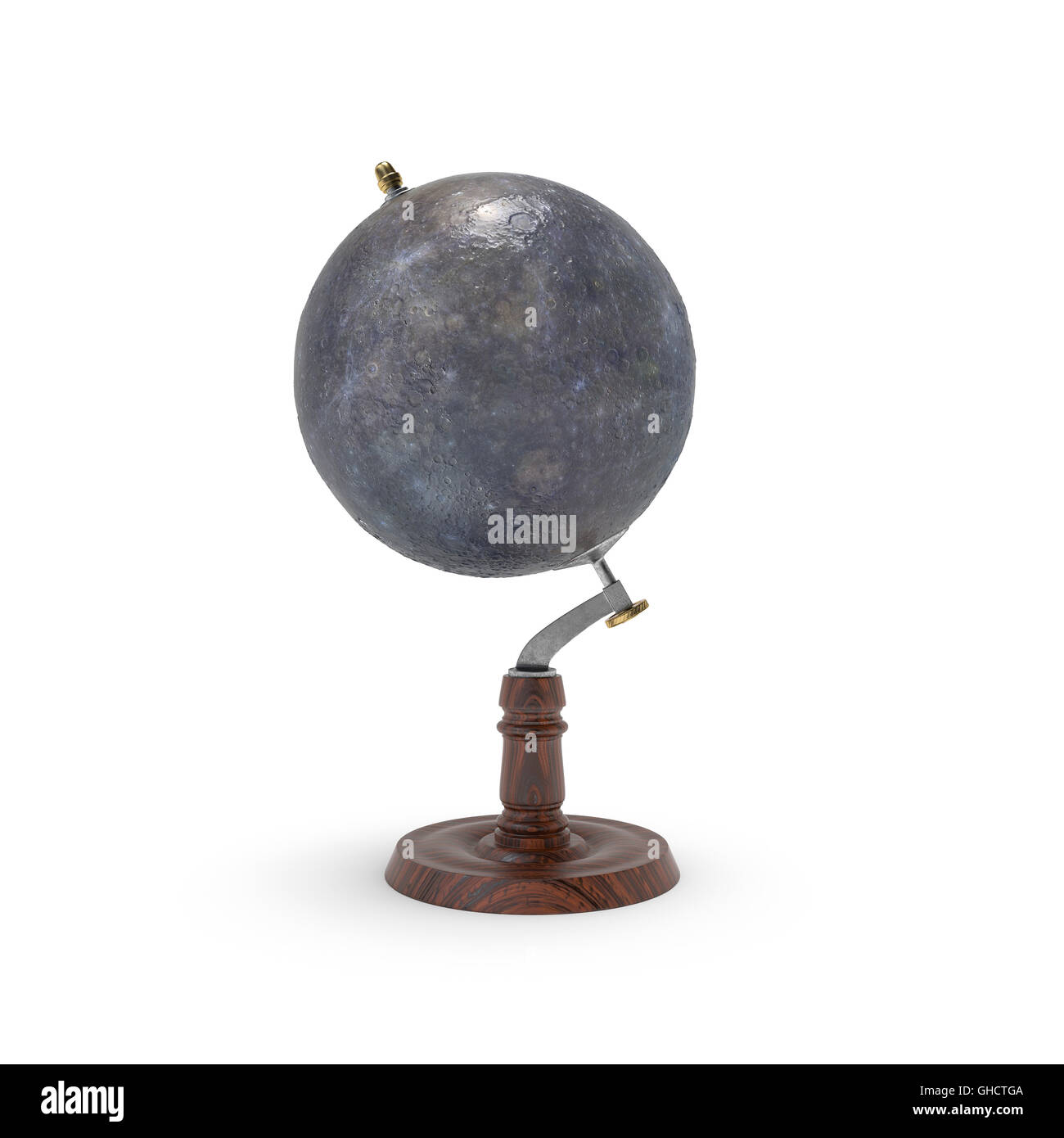 Globe map of mercury 3d rendering Stock Photo
