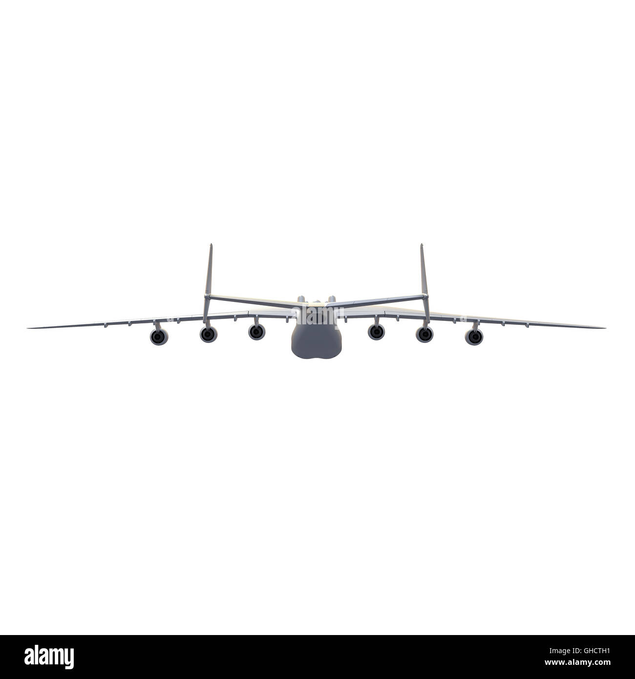 Isolated aircraft 3d rendering Stock Photo