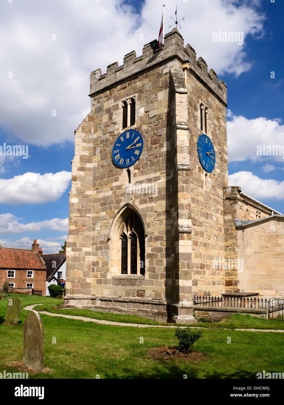 St Andrews Parish Church at Aldborough Yorkshire England Stock Photo