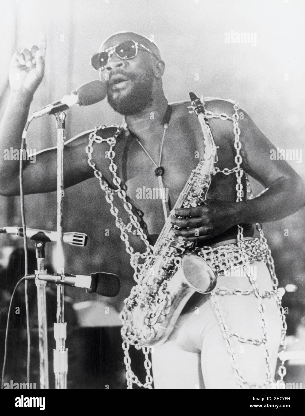 WATTSTAX USA 1973 Mel Stuart Wattstax the concert was a outpouring of music, soul and the black experience. Staged in the LA Coliseum in the summer of 1972. With: ISAAC HAYES, african-american musician Regie: Mel Stuart Stock Photo