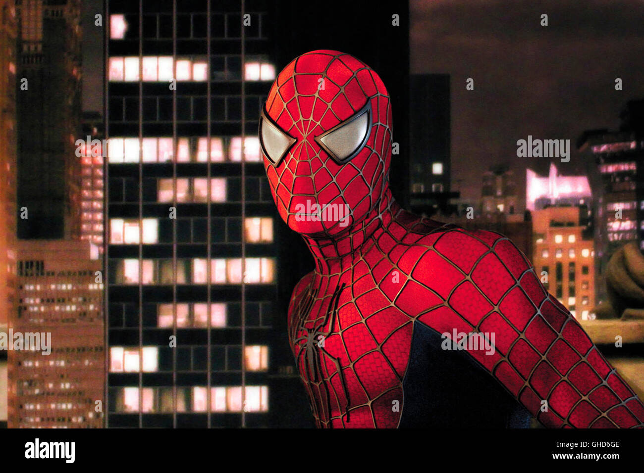 SPIDER-MAN 2 / Spider-Man 2 USA 2004 / Sam Raimi Spider-Man (TOBEY MAGUIRE) Regie: Sam Raimi aka. Spider-Man 2 Stock Photo