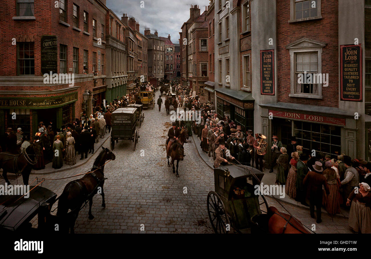 OLIVER TWIST UK/Czech Republic/FR/IT 2005 Roman Polanski Scenery: The Streets of historic London Regie: Roman Polanski Stock Photo