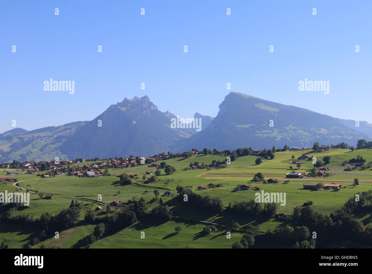 niesen, mountain, switzerland, hiking, alps Stock Photo