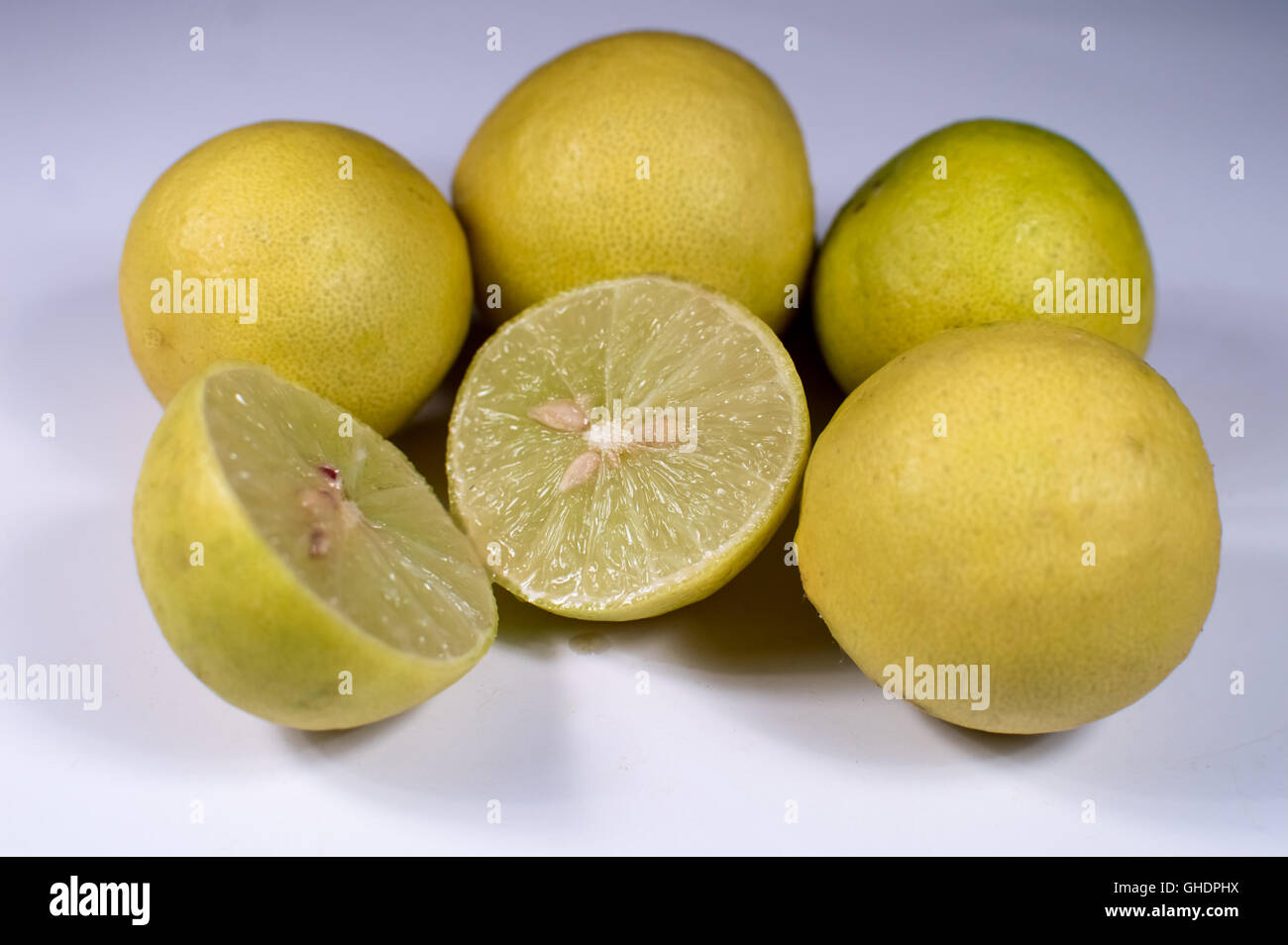 Lime, Cut Out, Fruit, Citrus Fruit, White Color Stock Photo