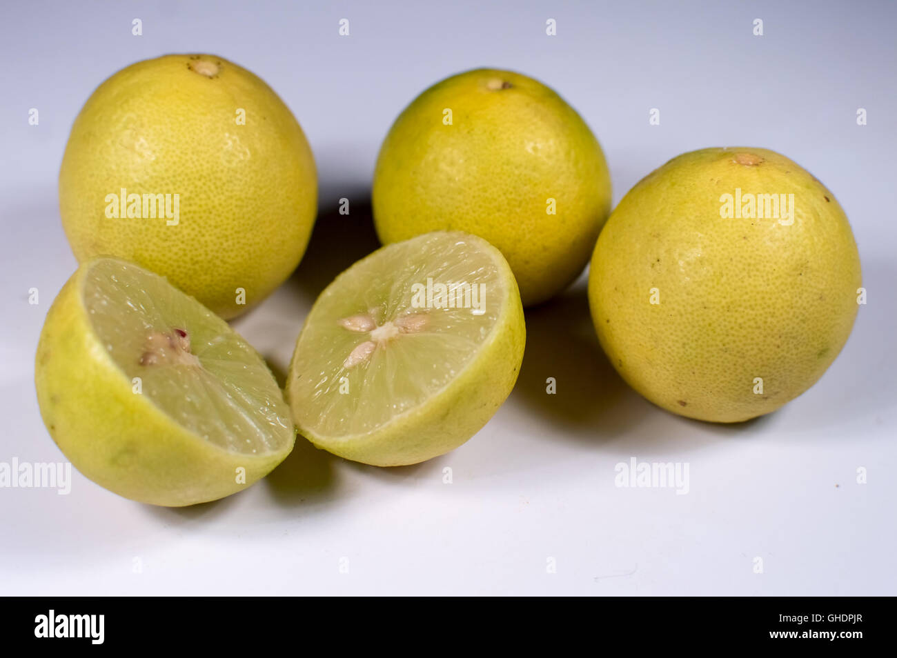 Lime, Cut Out, Fruit, Citrus Fruit, White Color Stock Photo