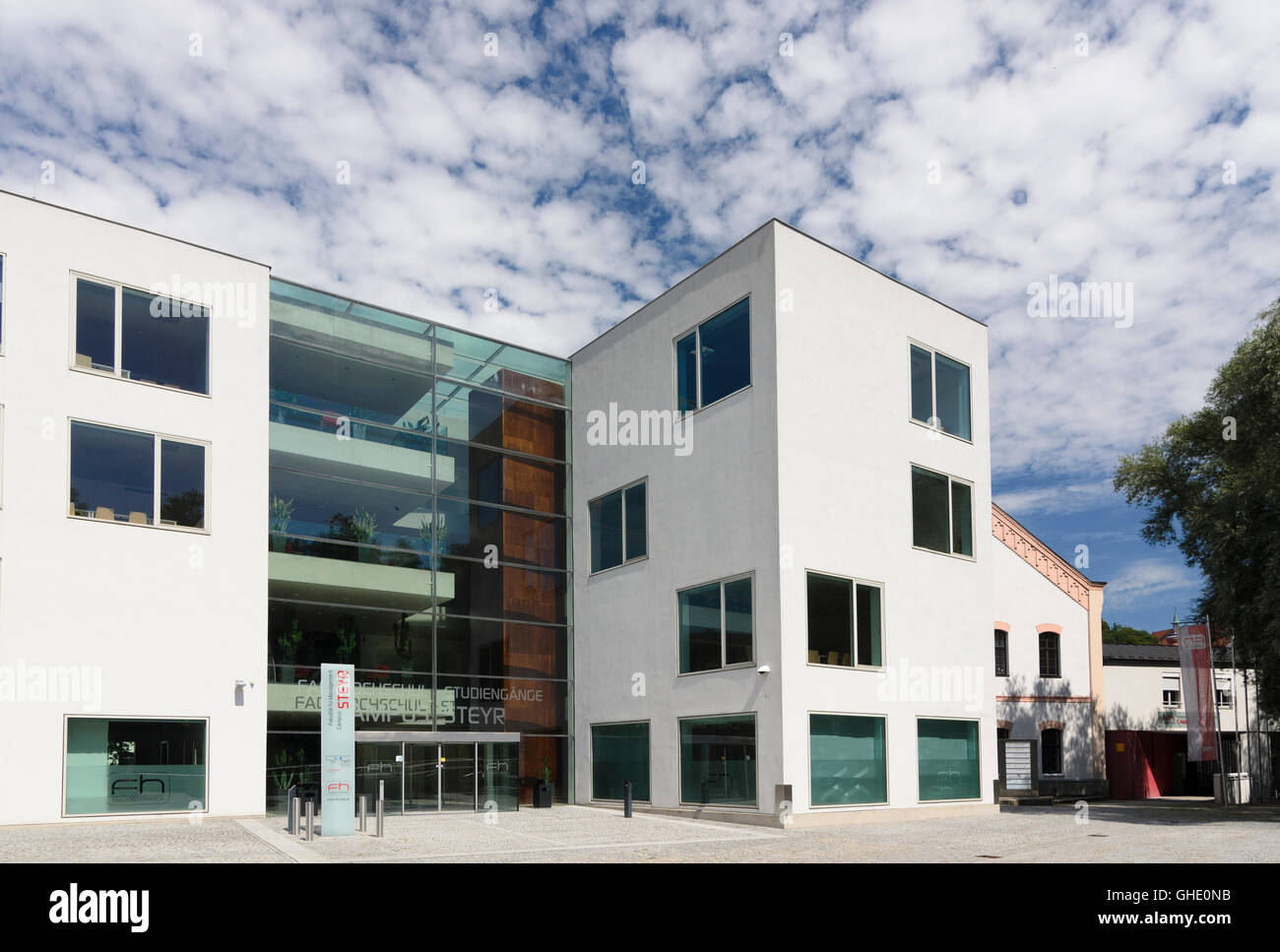 Steyr: University of Applied Sciences, Austria, Oberösterreich, Upper Austria, Stock Photo