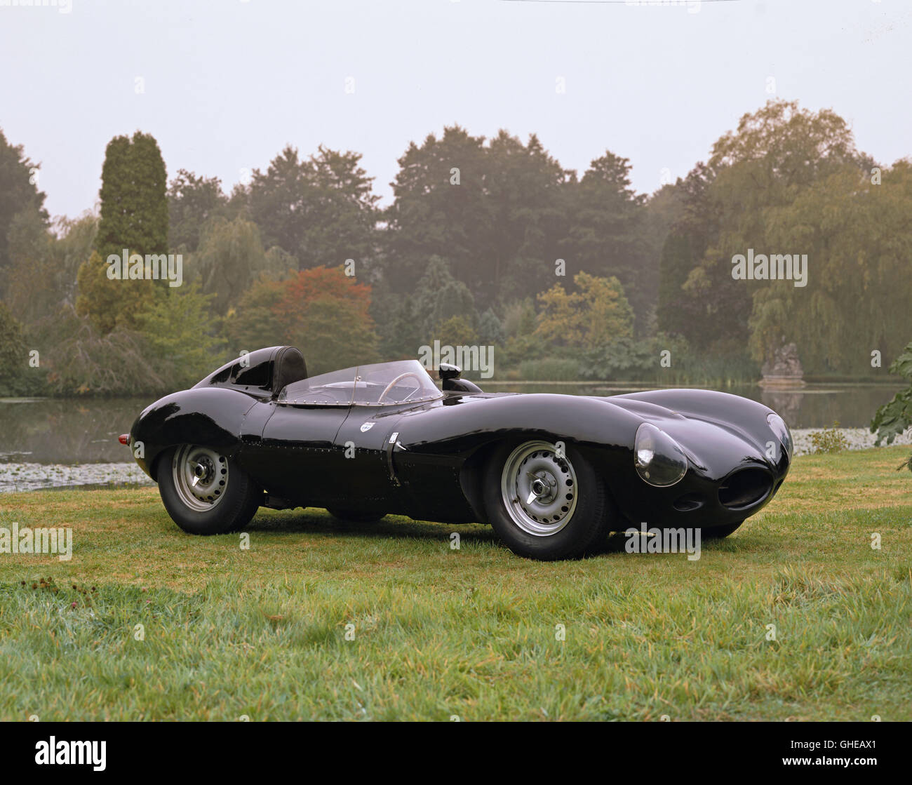 1958 Jaguar D Type 3 8 litre sports racing 2 seater Country of origin United Kingdom Stock Photo