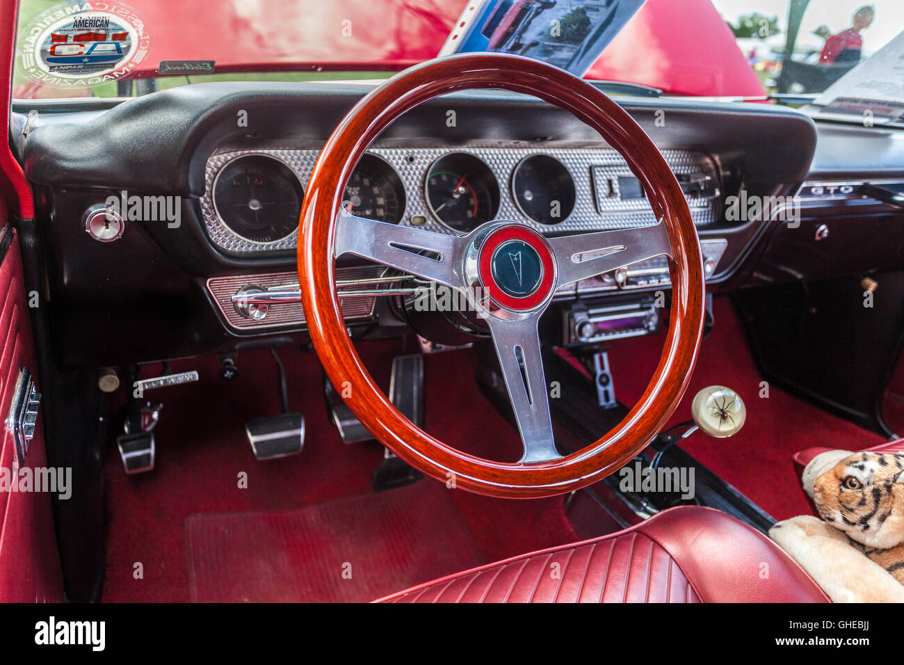 Pontiac GTO car interior. Stock Photo