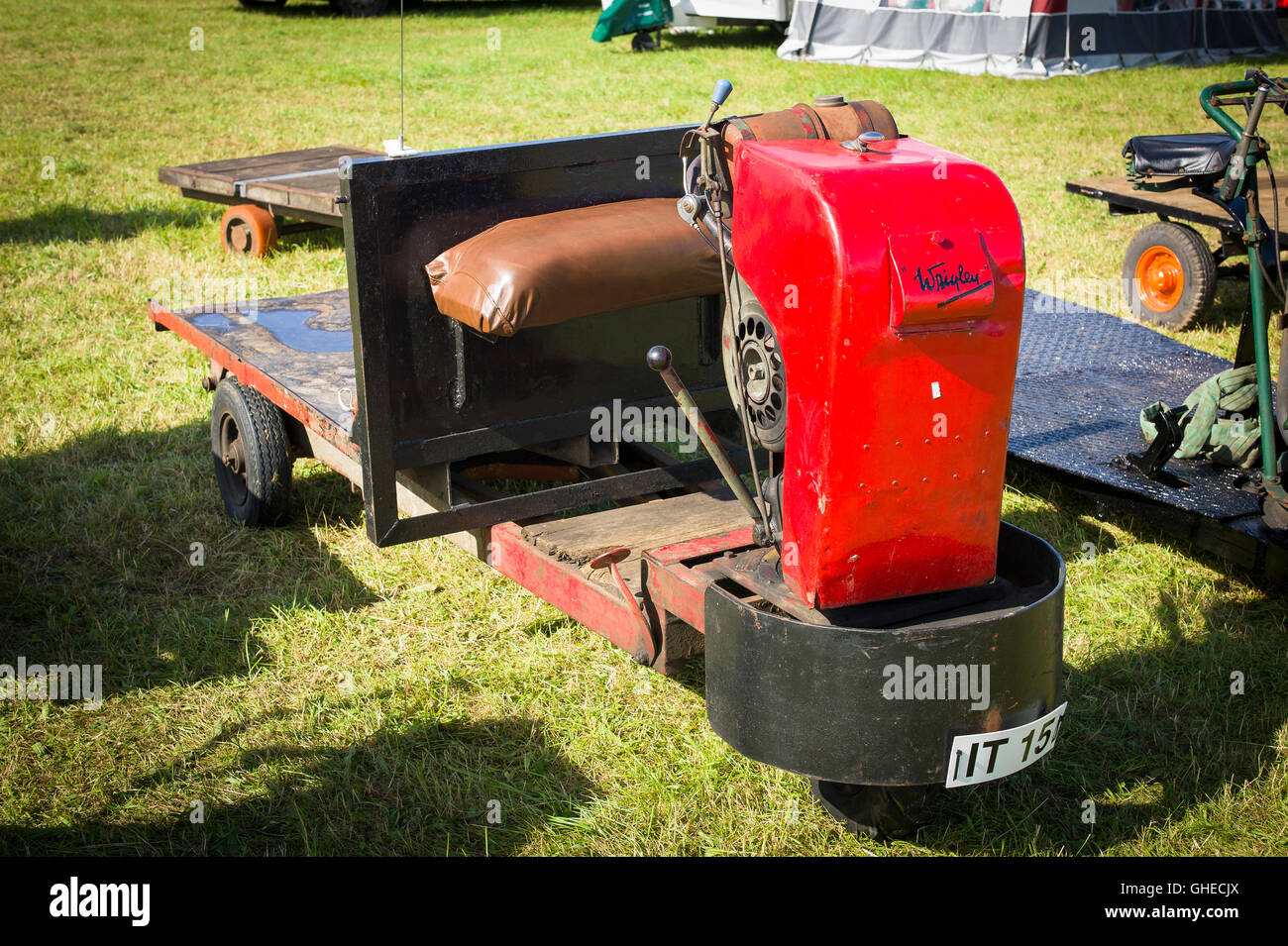 Wrigley hydraulic tipper at an English show Stock Photo